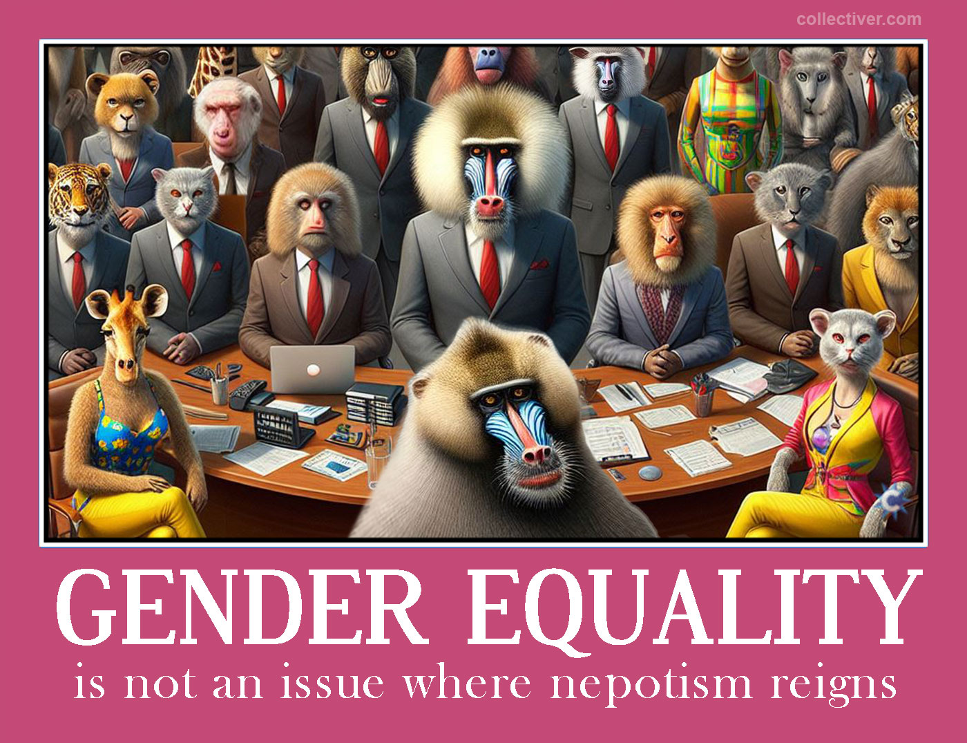 Gender Equality is irrelevant where nepotism reigns.